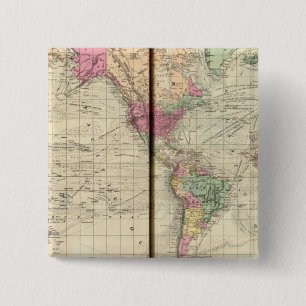 World 15 Cm Square Badge