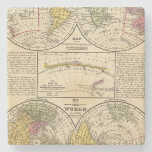 World 7 stone coaster