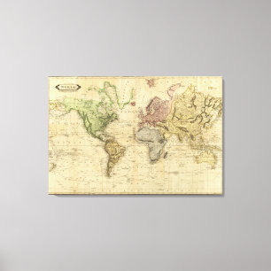 World 8 canvas print