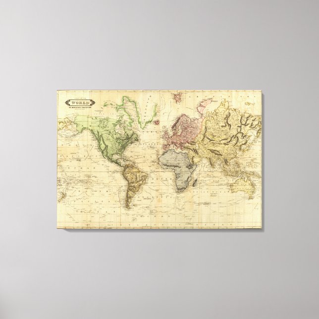 World 8 canvas print (Front)