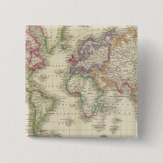 World 9 15 cm square badge (Front)