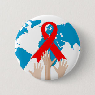 World Aids Day Badges Pins Zazzle Nz