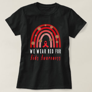 WORLD Aids Day, December Awareness,HIV Warrior,Re T-Shirt