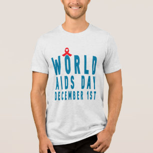 WORLD Aids Day, December Awareness,HIV Warrior,Re Tri-Blend Shirt