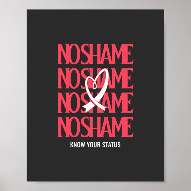 World Aids Day Know Your Status  Poster (Front)