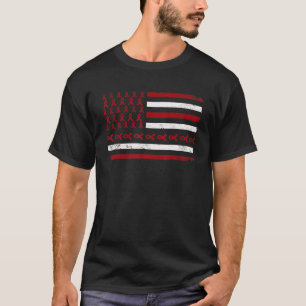 world aids hiv day awareness red ribbon flag T-Shirt