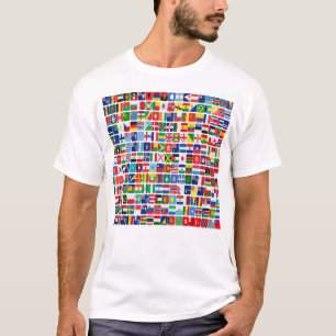 World All Countries Nation Flags T-Shirt