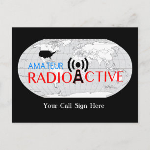 World Amateur Radio Active Postcard