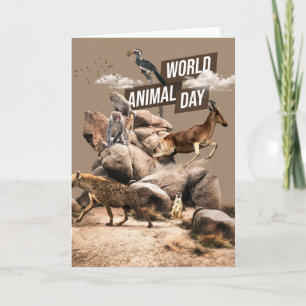 World Animal Day Card