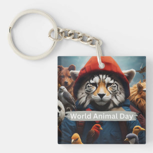World Animal Day Key Ring
