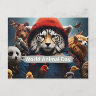 World Animal Day Postcard