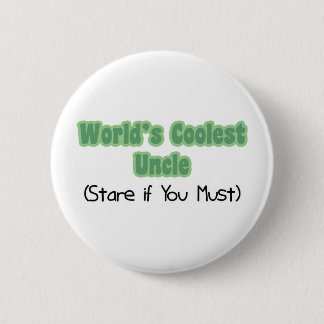 World&apos;s Coolest Uncle 6 Cm Round Badge