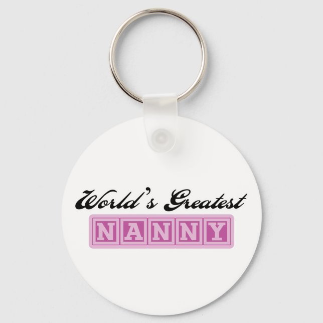 World's Greatest Nanny Key Ring (Front)