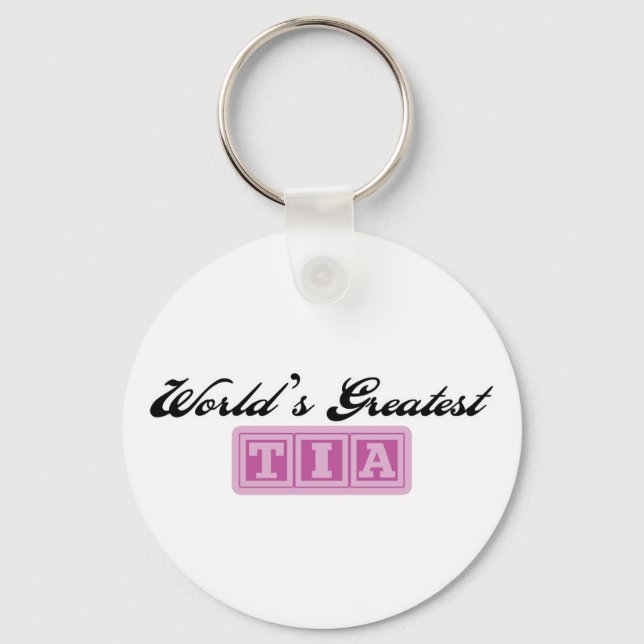 World's Greatest Tia Key Ring (Front)