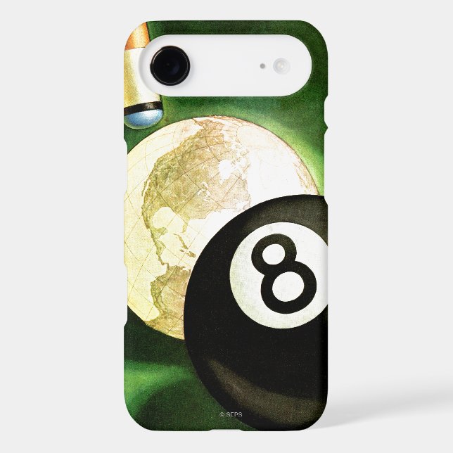 World as Cue Ball Case-Mate iPhone Case (Back)