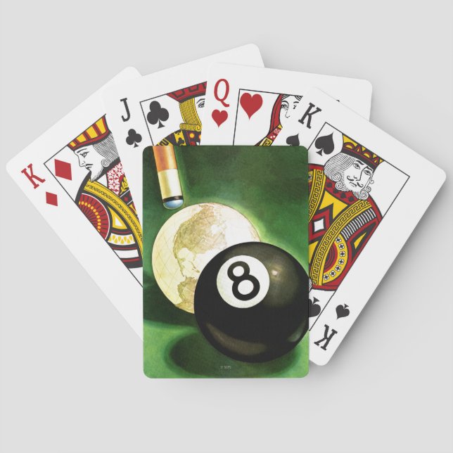 World as Cue Ball Playing Cards (Back)