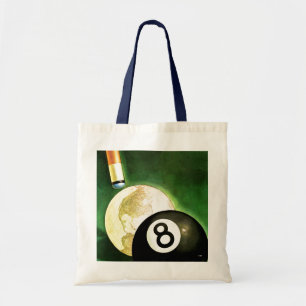 World as Cue Ball Tote Bag
