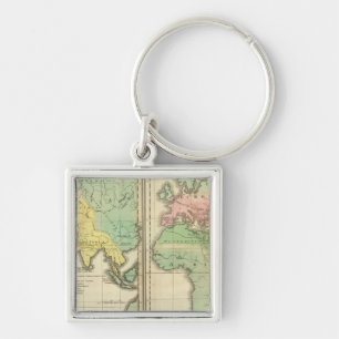World as Known to the Ancients Division Key Ring