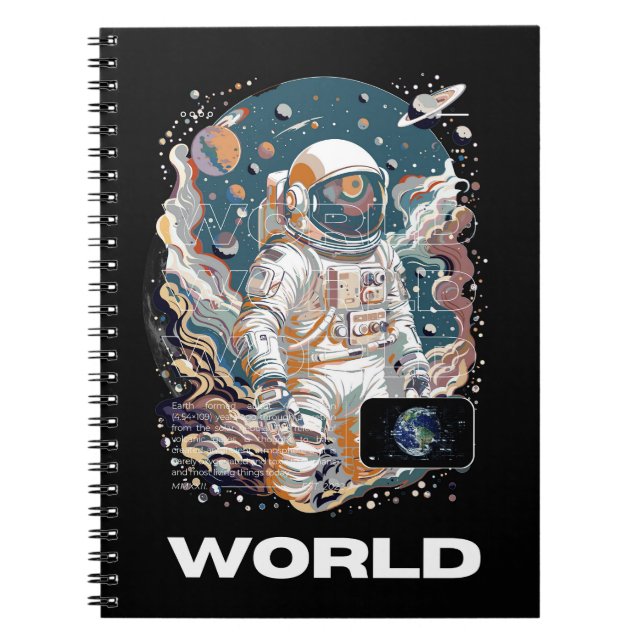 World Astronaut design Notebook (Front)