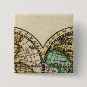 World Atlas 15 Cm Square Badge