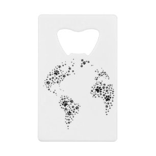 World Atlas Dog Paw Prints