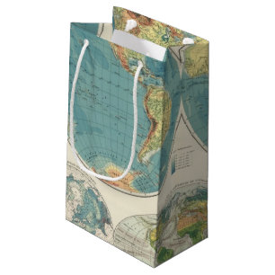 World Atlas Map 2 Small Gift Bag