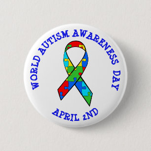 World Autism Awareness Day April 2nd Button