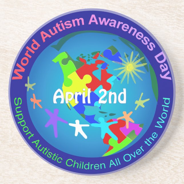 World Autism Awareness Day Coaster (Front)