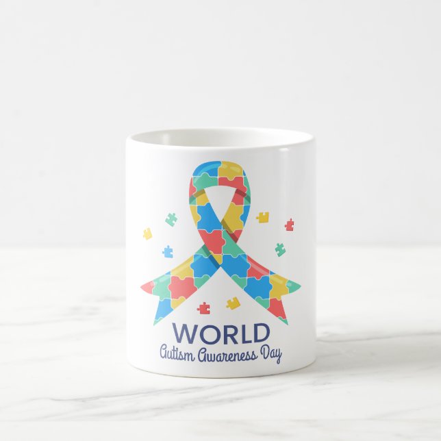 World Autism Awareness Day Coffee Mug (Center)