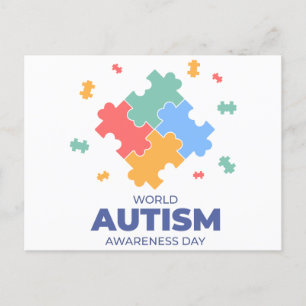  World Autism Awareness Day Holiday Postcard