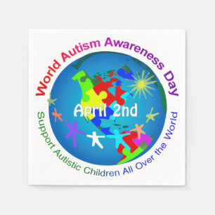 World Autism Awareness Day Napkin