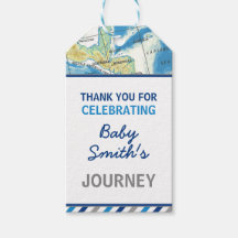 World Awaits Baby Shower Favour Tag