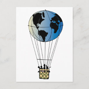 World Balloon Postcard
