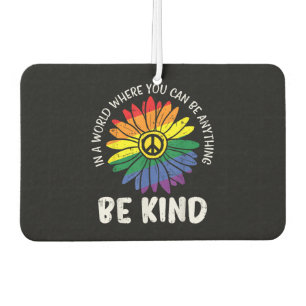 World Be Kind Rainbow Car Air Freshener