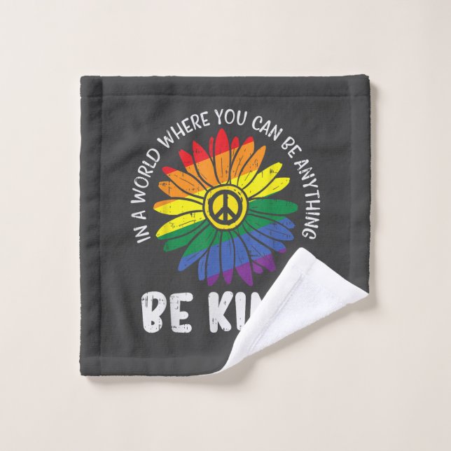 World Be Kind Rainbow Wash Cloth (Wash Cloth)
