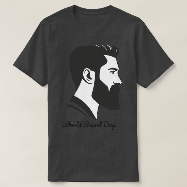 World Beard Day 1 T-Shirt (Design Front)