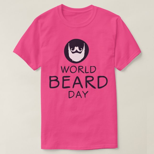 World Beard Day held on 4 September T-Shirt (Design Front)