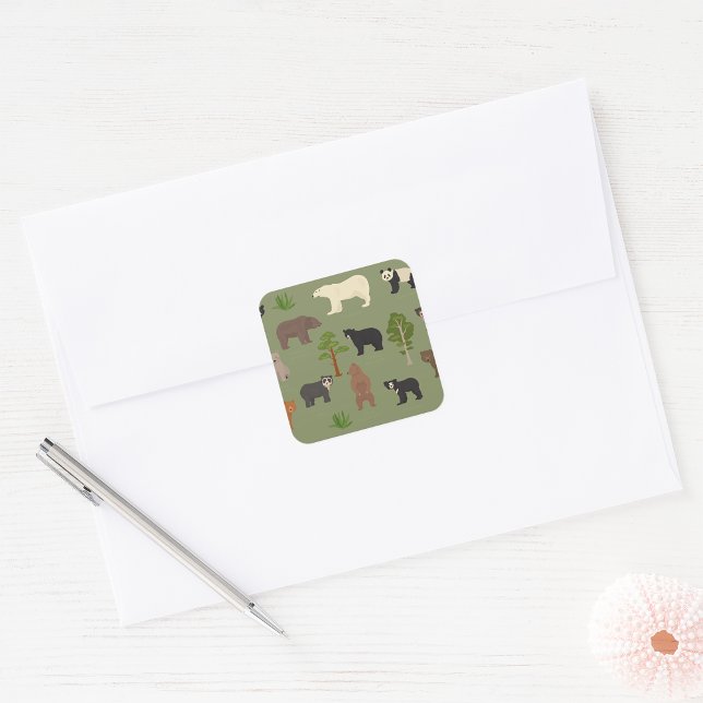 World Bears Wildlife Square Sticker (Creator Uploaded)
