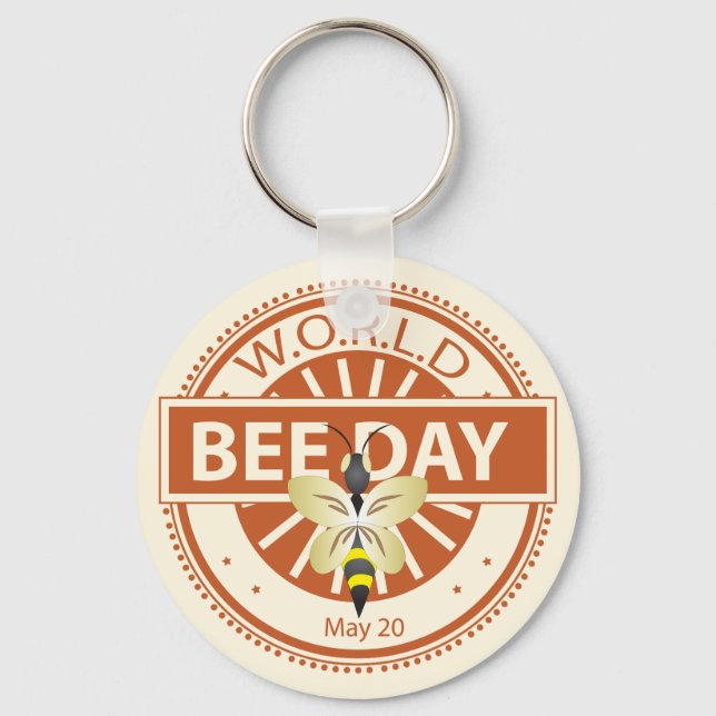 World Bee Day Key Ring (Front)