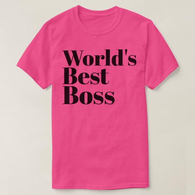 World Best Boss T-Shirt (Design Front)