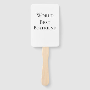 World best boyfriend husband man valentine's day m hand fan