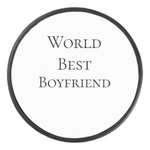 World best boyfriend husband man valentine's day m hockey puck