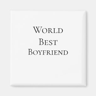 World best boyfriend husband man valentine's day m magnet