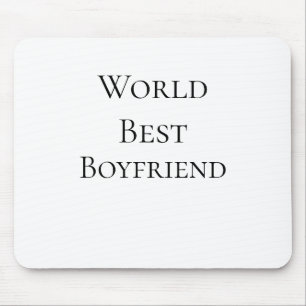 World best boyfriend husband man valentine's day m mouse pad