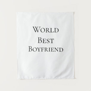 World best boyfriend husband man valentine's day m tapestry