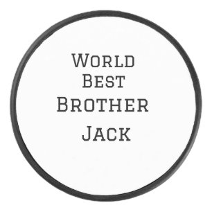 World best brother add name text sports text simpl hockey puck