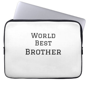 World best brother add name text sports text simpl laptop sleeve