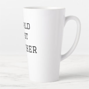 World best brother add name text sports text simpl latte mug