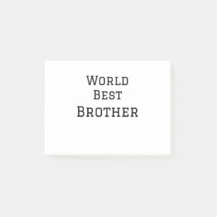 World best brother add name text sports text simpl post-it notes