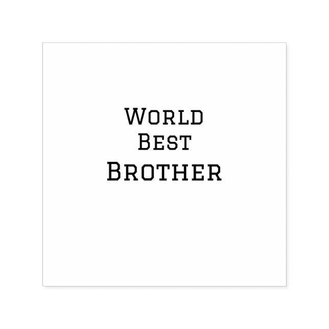 World best brother add name text sports text simpl self-inking stamp (Design)